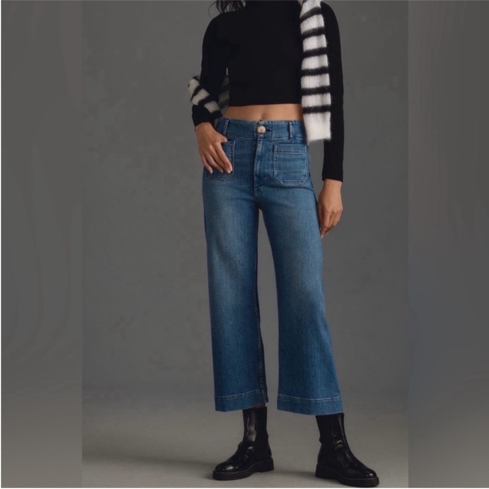 NWOT Maeve The Colette Crop Wide-Leg Jeans - Picture 4 of 11